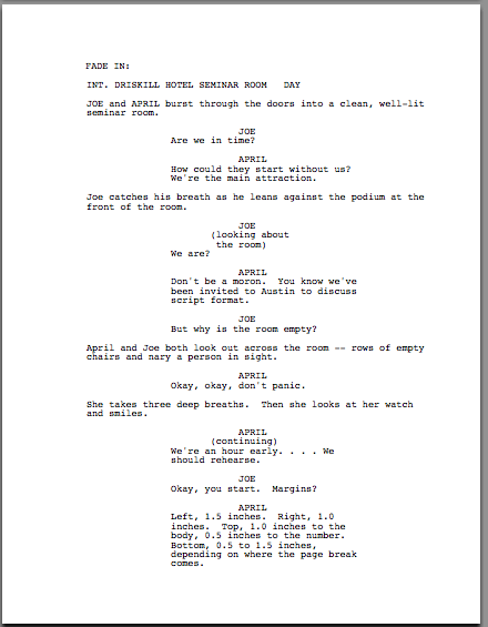 How to write as screenplay